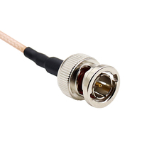 75 Ohm BNC laki-laki ke laki-laki SDI RG179 RF kabel Jumper koaksial untuk perangkat elektronik untuk kamera VCR Monitor CCTV Radio CB laut