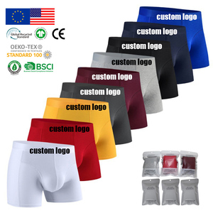 <span class=keywords><strong>Sous</strong></span>-vêtements modernes antibactériens pour hommes, caleçons et boxers, couleur personnalisée, coton, haute élasticité, trunks, vêtements intimes pour hommes au quotidien - Product Image 2