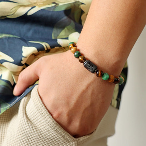 Cuentas <span class=keywords><strong>de</strong></span> piedra real, piedras preciosas, 12 signos del zodiaco, pulsera para mujeres y hombres, pulsera <span class=keywords><strong>de</strong></span> cristal <span class=keywords><strong>de</strong></span> ojo <span class=keywords><strong>de</strong></span> tigre <span class=keywords><strong>de</strong></span> 8mm, joyería <span class=keywords><strong>de</strong></span> piedra natural curativa - Product Image 5