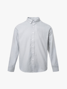 Classic Men's Cotton <b>Polyester</b> <b>Shirt</b> with Simple Design, Button-Up Front, and Long Sleeves for Smart Casual Style - Product Image 3