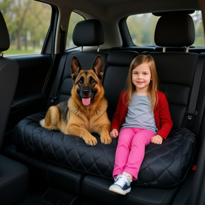 Housse de siège auto pour chien, protection de siège arrière rigide pour voitures et SUV, style hamac rectangulaire, accessoire de voyage pour animaux de compagnie en polyester - Product Image 2