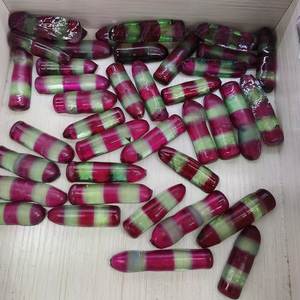 Sin Cortar 4 #   y 73 #   Corindón Bicolor en Bruto, Materia Prima Sintética para la Fabricación de Gemas Sueltas - Product Image 1