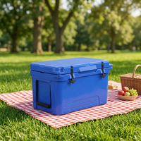 Glacière isotherme portable robuste 65L en LLDPE/PE, personnalisable avec logo et lettres, pour la conservation des aliments et des canettes