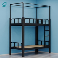 Cadre de lit en métal pour dortoir loft à usage intensif vente en gros de lits superposés en métal avec tuyau en acier personnalisés pour adulte