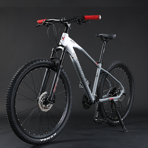 Vélo de montagne pour adultes blanc, 21 vitesses, 26-29 pouces, cadre en <span class=keywords><strong>acier</strong></span>, fourche à suspension, frein à disque, livraison gratuite - Product Image 4