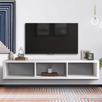 Supports muraux en métal 25mm mélamine aggloméré conception simple prix moins cher salon meubles modernes table TV