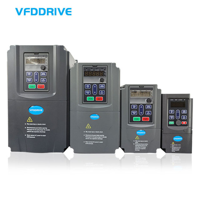 Three-Phase 0.75kw VFD Variable Frequency Inverter 380V Frequency Converters for 1HP Motors Pump Vector 380V Compressors