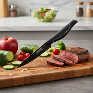 Coltello vegetale in metallo da 11 cm 3 cr13 con manico in PP coltello da cucina seghettato per affettare carne e frutta - Product Image 3