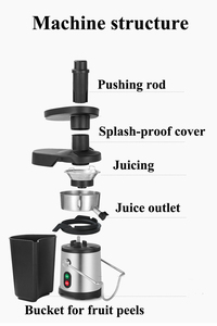Extractor de Jugos Vertical de Presión en Frío para Frutas y Verduras con Expulsión Automática de Pulpa y Grifo Anti-Goteo - Product Image 3