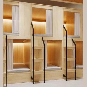 Cortina de litera de cápsula Modular de grado comercial moderna para juegos Esports hoteles Panel duradero alojamiento de dormitorio para - Product Image 3