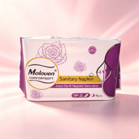 Serviette hygiénique Rose pour femme 360 Intimate Care respirante avec ailettes, haute absorption, protection anti-fuites, usage nocturne 330mm