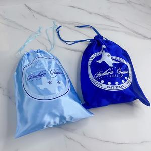 Sac de luxe en soie douce pour bijoux, sac en satin de soie, pochette en mousseline froissée avec cordon de serrage, sac de rangement élastiqué pour bijoux - Product Image 3