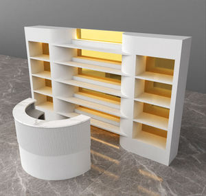 Étagères de présentation de parfums personnalisées, écologiques, recyclables, durables, avec éclairage LED, couleur personnalisée, vitrine de luxe pour cosmétiques, armoire de beauté - Product Image 1