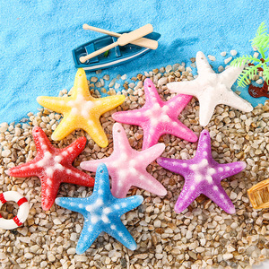 Pendentif en résine, design étoile de mer, coquillage, hippocampe, style méditerranéen, ornement avec corde, lot de 12, couleurs mélangées, décoration de fête - Product Image 3