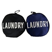 Sac à linge sale double Yulite LA-040 transfrontalier, pliable, portable, étanche, en polyester 420D, style vintage
