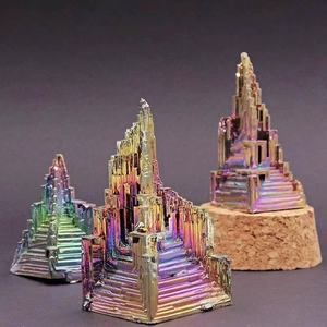 É<span class=keywords><strong>l</strong></span>ément chimique en métal minéral coloré science populaire spécimen minéral cadeau autre cristal artisanat minerai de bismuth naturel pierre brute - Product Image 3