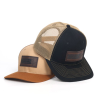 Casquette de sport d'extérieur à 6 panneaux de haute qualité, couleur personnalisée, logo en cuir, Richardson 112 Trucker Cap