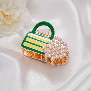 Mini Pinza para el Cabello con Forma de Jarra de Cerveza, Imitación de Perla, Esmalte, Aleación de Zinc, Pinza de Tiburón, Linda Taza de Bebida Decorativa, Accesorios para el Cabello de Mujer - Product Image 4