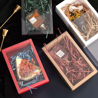 Boîtes cadeaux en papier kraft sur mesure, taille personnalisée, logo personnalisé, petites boîtes d'emballage en papier avec fenêtre transparente en PET