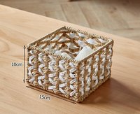 Panier de rangement en corde de papier tissé à la main d'approvisionnement d'usine chinoise avec différentes tailles pour choisir le conteneur organisateur de décoration de la maison