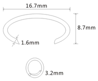 C17 SC-660 C-Type Anneaux à Clous Agrafeurs Bungee Shock Cords pour Cages d'Animaux de Compagnie, Pièges, Boyaux de Saucisse, Sacs de Viande, Clôtures et Garde-Corps