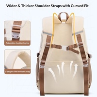 Mochila Oxford Impermeable, Moderna y Casual para Estudiantes, de Gran Capacidad, Multicapa, Fácil de Guardar y Limpiar, Mochila Escolar