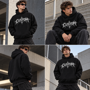 Custom Winter 500 Gsm Cropped Hoodies Men Thick French Terry Blank Oversized <strong>Hoodie</strong> Boxy Cotton Heavyweight <strong>Hoodie</strong> - Product Image 6