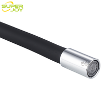 Robinet mural de cuisine en zinc fin, dissimulé, 2 trous, rotation à 360 degrés, pour lavabo de balcon, machine à laver, mitigeur chaud/froid, noir