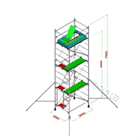 Échafaudage léger à haute résistance en acier galvanisé Ringlock Display Truss Layher