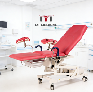 เตียงตรวจภายในทางนรีเวชไฟฟ้า Hochey Medical พร้อมใบรับรอง CE โครงสร้างเหล็ก โต๊ะผ่าตัดทางการแพทย์ - Product Image 4