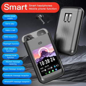 SE-TWO Banque d'alimentation <span class=keywords><strong>2</strong></span>-en-1 et écouteurs avec lampe torche LED, stéréo Hi-Fi, contrôle tactile pour 5.4 ENC/<span class=keywords><strong>ANC</strong></span>, étanche IPX4 - Product Image 4