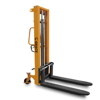 Chariot élévateur manuel de haute qualité 2 tonnes, portique en C, hauteur de levage 1,6 m, pour chargement et déchargement, transpalette gerbeur