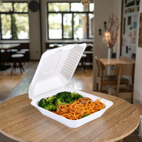Sac en bagasse de canne à sucre biodégradable 100% naturel, blanc, résistant, sans BPA, compostable, personnalisable, de qualité alimentaire, jetable