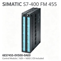 6ES7455-0VS00-0AE0, 6ES7 455-0VS00-0AE0, para módulo de control Siemens PLC SIMATIC S7-400 FM455 C, 16 canales, 8/16AI+16DI+16AO