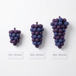 Woohome 8 grappes de vigne artificielle en plastique, raisins décoratifs noirs, accessoires de décoration vintage pour mariage, fruits artificiels pour vin, décorations de fruits factices - Product Image 3