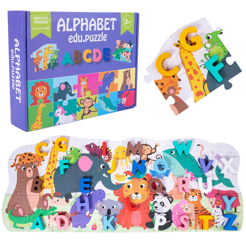 Educational Animal & Alphabet Memory Puzzle Toy (WLC002-H) - View 2