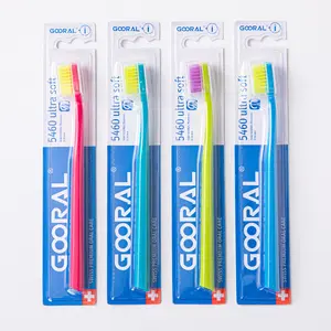 2023 Ventas calientes 12 Pack GOORAL Marca Uso en el hogar Cabello suave Adultos Cepillo de dientes