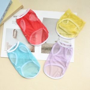 Chaleco de verano para mascotas, ropa transpirable de malla de color sólido para perros pequeños y gatos - Product Image 1