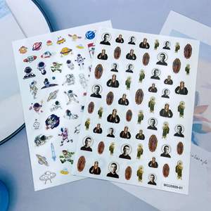 พระเยซูคริสต์ Virgin <span class=keywords><strong>Maria</strong></span> Cross สติ๊กเกอร์ติดเล็บ3D การออกแบบสติกเกอร์แบบมีกาวในตัวสำหรับผู้หญิงสาวแต่งเล็บตกแต่งเล็บอะคริลิค - Product Image 1