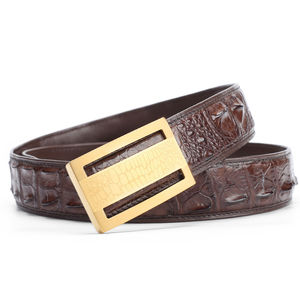Nouvelle Arrivée Ceinture En Cuir Véritable Homme Haute Qualité Marque 100% Véritable Crocodile Ceintures en Cuir pour Hommes Fabricants - Product Image 3