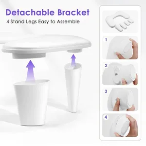 Reposabrazos Profesional en Forma de U para Manicura, Cojín de Mano de Cuero PU Premium con Soporte Extraíble, Compatible con Lámpara UV LED, Ahorra Espacio - Product Image 4