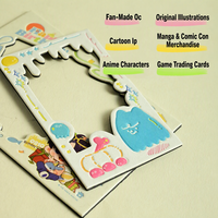 Bingkai Foto Magnet Kertas Katun Kustom Ringan Dekoratif untuk Kulkas, Pajangan Gambar, Suvenir, Grosir Pabrik
