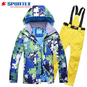 Veste de <span class=keywords><strong>ski</strong></span> imperméable pour hommes, personnalisée, pour le <span class=keywords><strong>sport</strong></span> en plein air, tenue de <span class=keywords><strong>ski</strong></span> et de neige, deux pièces, collection hiver - Product Image 1