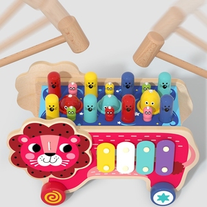 León de madera <span class=keywords><strong>para</strong></span> niños <span class=keywords><strong>para</strong></span> atrapar ratones Juguete multifuncional, un juguete educativo <span class=keywords><strong>para</strong></span> tocar el <span class=keywords><strong>piano</strong></span> - Product Image 5