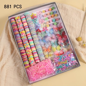 Set <span class=keywords><strong>de</strong></span> 875 Accesorios para el Cabello para Niñas - Caja <span class=keywords><strong>de</strong></span> Regalo con Coleteros Elásticos Coloridos y Mini Pinzas para Bebés - Product Image 4