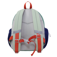 Mochila de Nailon para Niños, Diseño Multicolor con Paneles, Respaldo Suave, Bolsillos Delanteros y Laterales, Resistente, 20-36L, Unisex, para Uso Diario