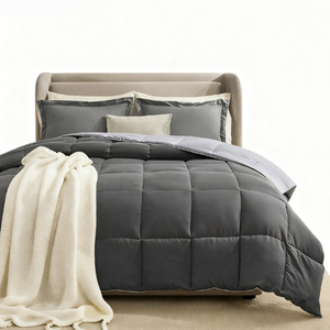 Hiện đại thoáng khí Comforter Bộ giường, mềm nhẹ xuống thay thế giường Comforter kích thước đầy đủ tất cả các mùa 3 miếng Bộ - Product Image 1