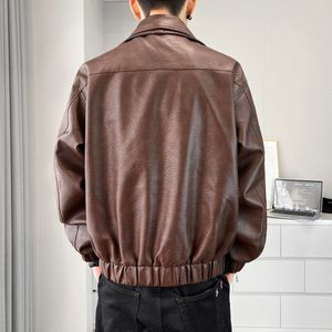 <span class=keywords><strong>Veste</strong></span> en cuir pour <span class=keywords><strong>homme</strong></span>, col en velours épais, automne et <span class=keywords><strong>hiver</strong></span>, <span class=keywords><strong>veste</strong></span> en cuir pour jeunes - Product Image 6