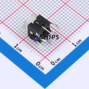 TSL06121-072B330BF-1CE1 Tactile Switch Through hole-6P,6x6mm Switch Single Pole Single Throw Rectangle Button 1.8N Through Hole - Product Image 2