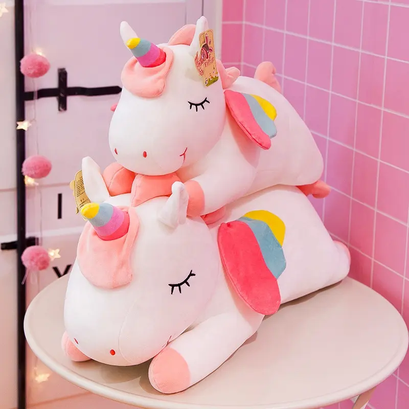 Unicorn Thú nhồi bông gối đồ chơi, 11.8 inch dễ thương mềm mại đầy màu sắc cầu vồng Unicorn plushie Quà Tặng